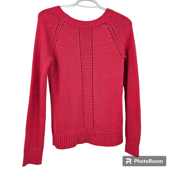 Lilly Pulitzer Sweater Pink Cable Knit Crewneck Long Sleeve Pullover Size XS - Picture 2 of 9